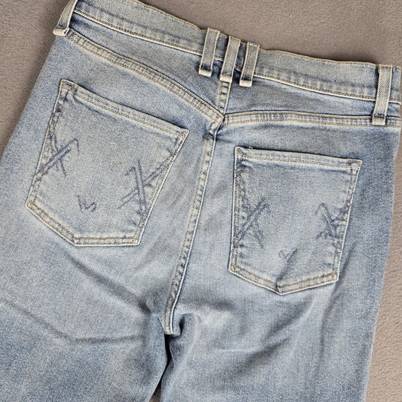 McGuire Jeans Womens 28 Light Wash Valetta Straight Button‎ Fly Made in USA - Picture 14 of 16